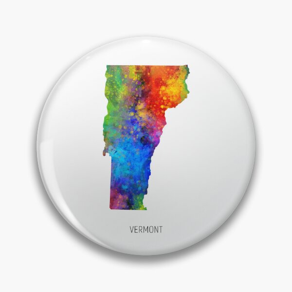 Artikelvorschau, Vermont Watercolor Map entworfen und verkauft von ArtPrints.