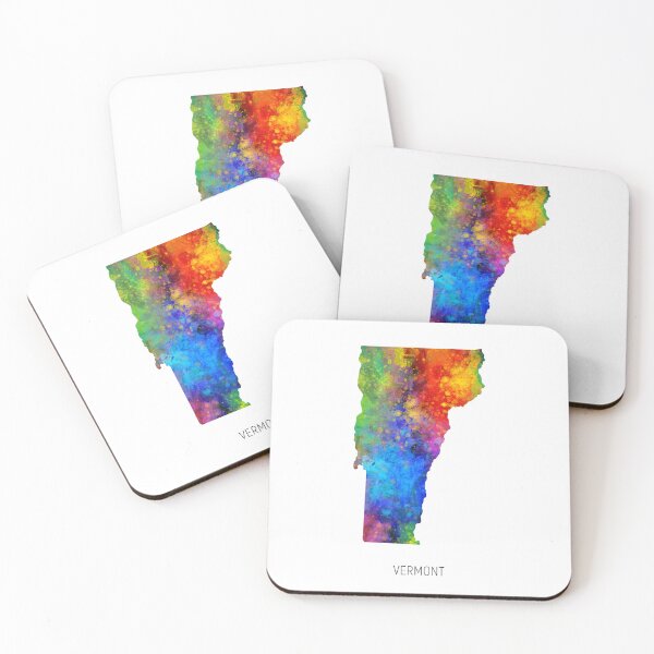 Item preview, Vermont Watercolor Map designed and sold by ArtPrints.