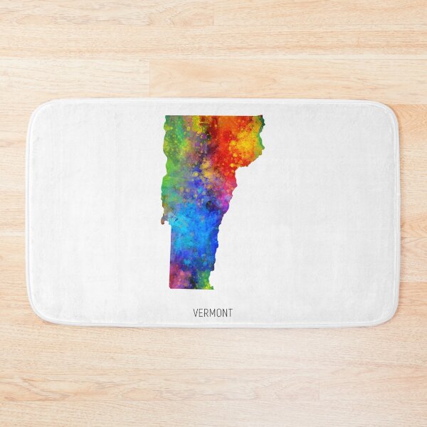 Artikelvorschau, Vermont Watercolor Map entworfen und verkauft von ArtPrints.