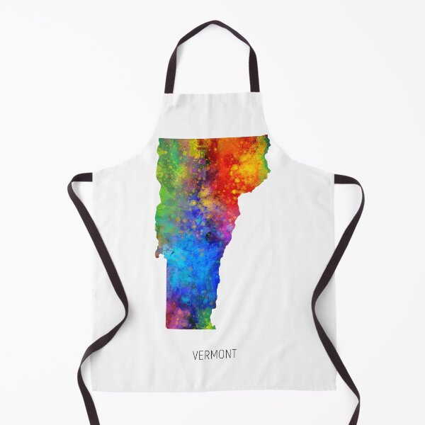 Item preview, Vermont Watercolor Map designed and sold by ArtPrints.