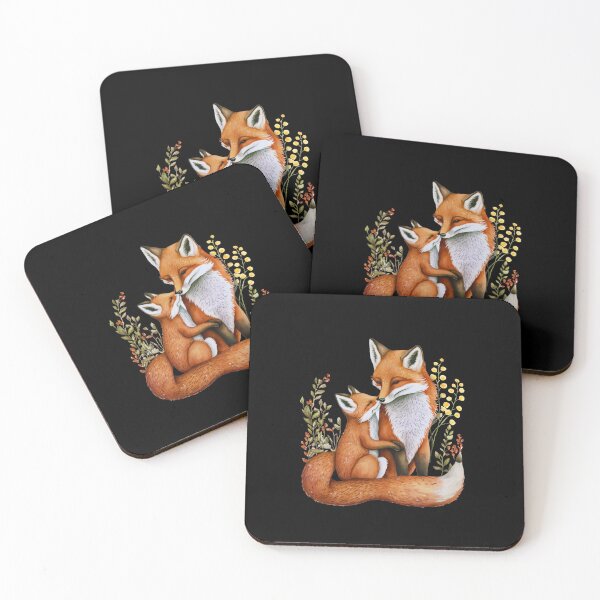 Item preview, Cute Baby and Mommy Fox designed and sold by JohnnyP-Store.