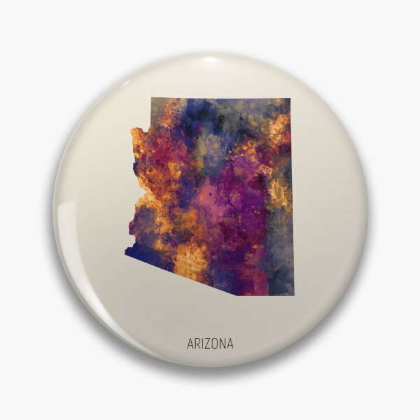 Item preview, Arizona Watercolor Map designed and sold by ArtPrints.