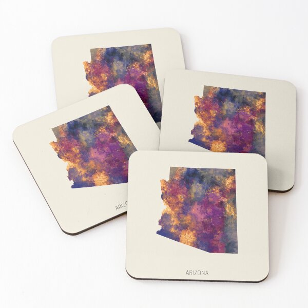 Item preview, Arizona Watercolor Map designed and sold by ArtPrints.