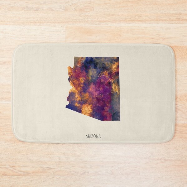 Item preview, Arizona Watercolor Map designed and sold by ArtPrints.