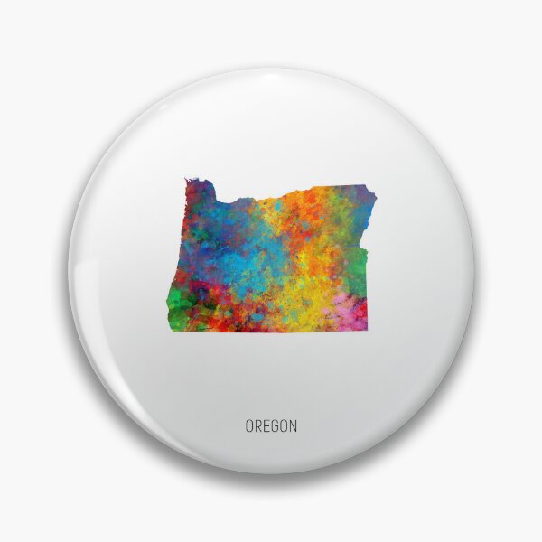 Item preview, Oregon Watercolor Map designed and sold by ArtPrints.