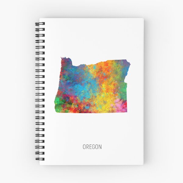 Item preview, Oregon Watercolor Map designed and sold by ArtPrints.