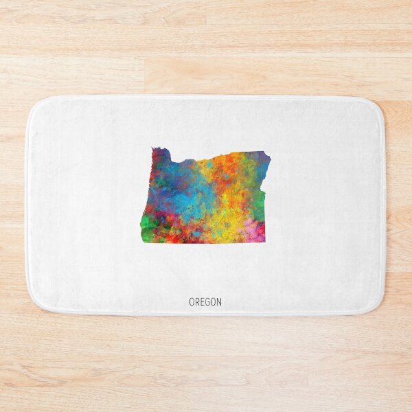 Item preview, Oregon Watercolor Map designed and sold by ArtPrints.