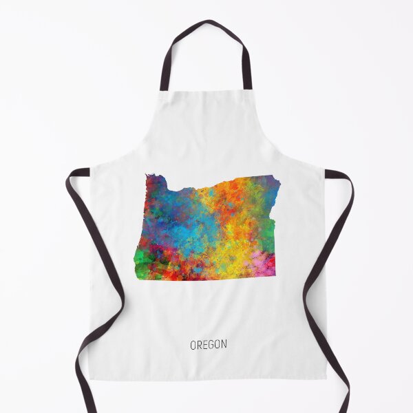 Item preview, Oregon Watercolor Map designed and sold by ArtPrints.