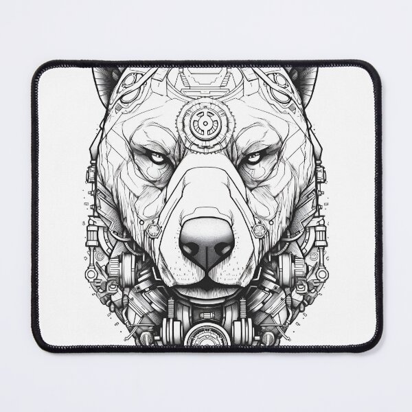 Item preview, Cybernetic Polar Bear Head designed and sold by Peno Saur.