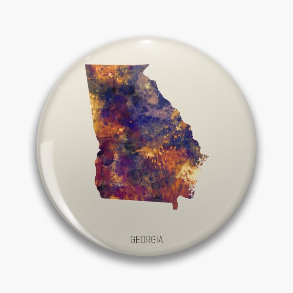 Item preview, Georgia Watercolor Map designed and sold by ArtPrints.