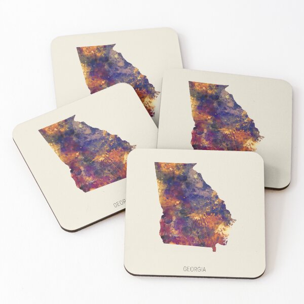 Item preview, Georgia Watercolor Map designed and sold by ArtPrints.