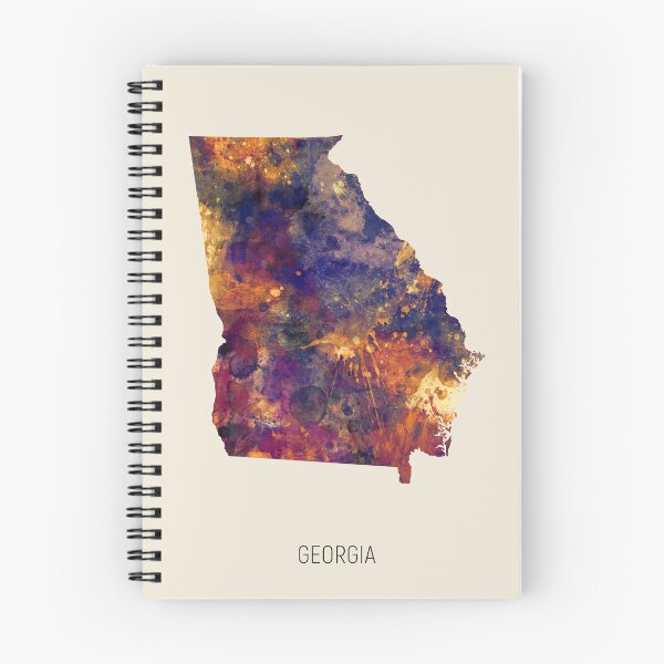 Item preview, Georgia Watercolor Map designed and sold by ArtPrints.