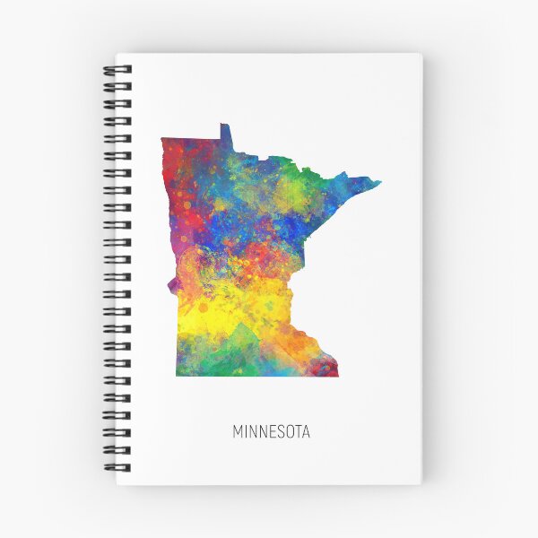 Item preview, Minnesota Watercolor Map designed and sold by ArtPrints.