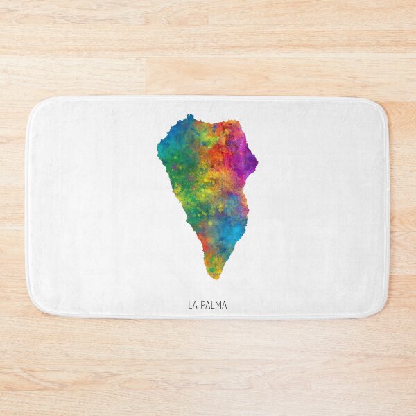Item preview, La Palma Watercolor Map designed and sold by ArtPrints.