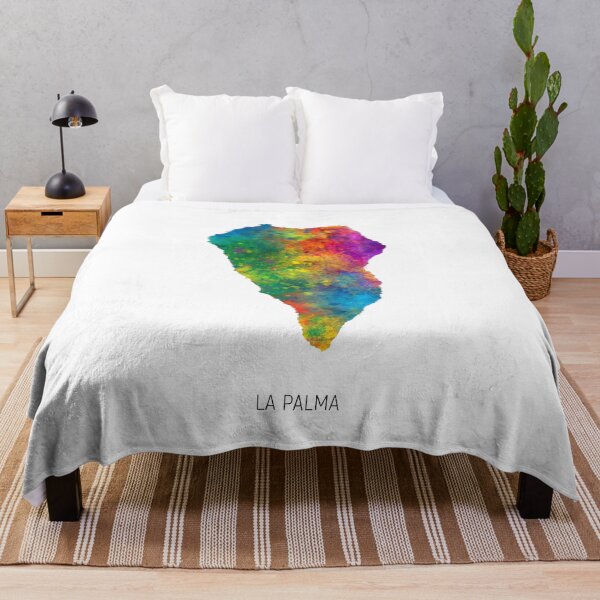 Item preview, La Palma Watercolor Map designed and sold by ArtPrints.