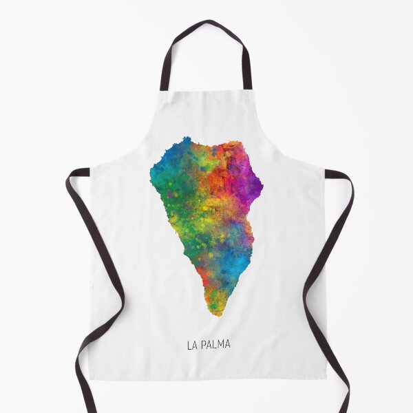 Item preview, La Palma Watercolor Map designed and sold by ArtPrints.