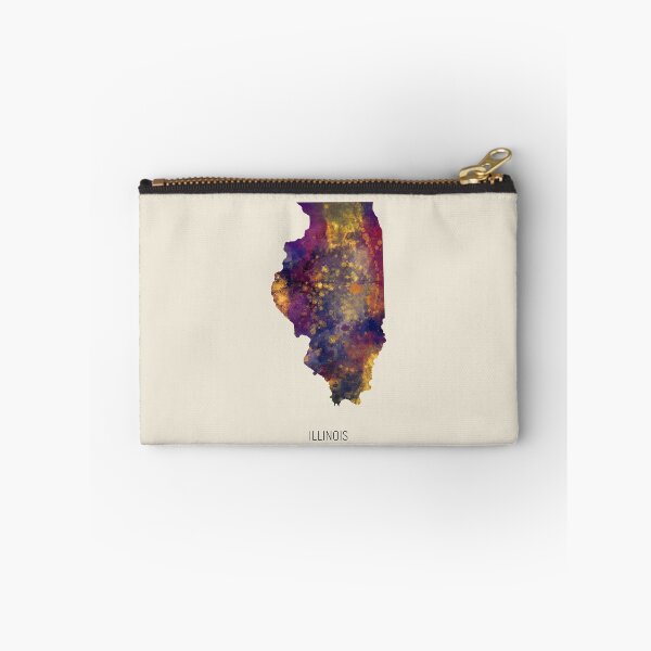 Item preview, Illinois Watercolor Map designed and sold by ArtPrints.