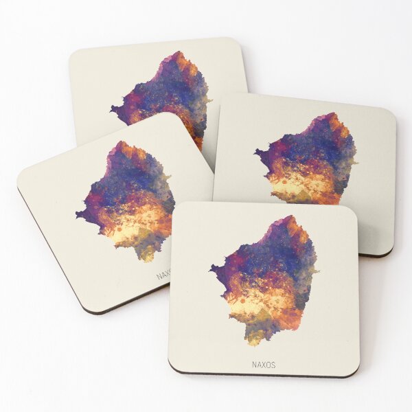 Item preview, Naxos Watercolor Map designed and sold by ArtPrints.