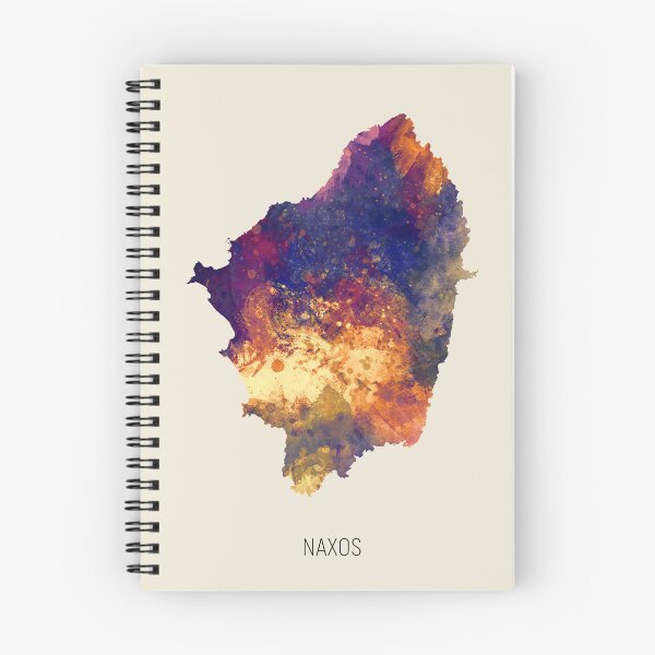 Item preview, Naxos Watercolor Map designed and sold by ArtPrints.