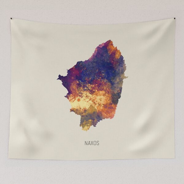 Item preview, Naxos Watercolor Map designed and sold by ArtPrints.