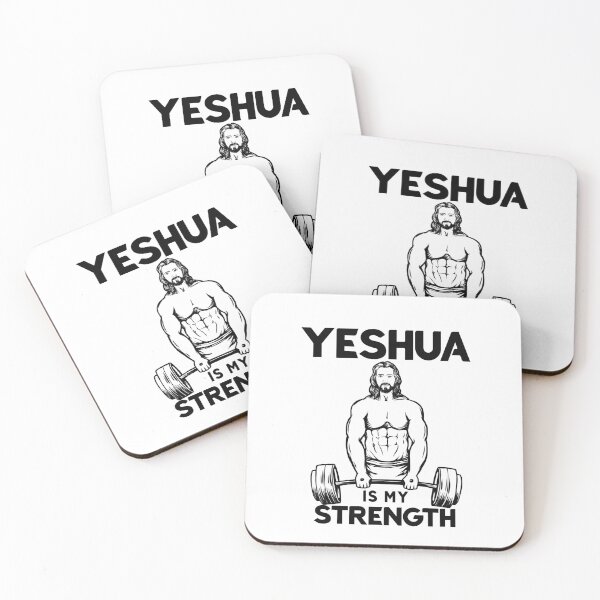Item preview, Christian Bodybuilding - Jesus Deadlifting - Yeshua Is my Strength designed and sold by ChristlikeMerch.