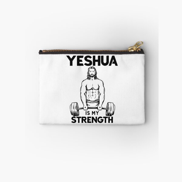 Item preview, Christian Bodybuilding - Jesus Deadlifting - Yeshua Is my Strength designed and sold by ChristlikeMerch.