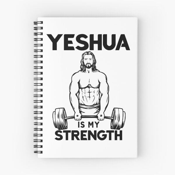 Item preview, Christian Bodybuilding - Jesus Deadlifting - Yeshua Is my Strength designed and sold by ChristlikeMerch.