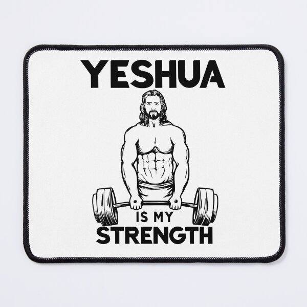 Item preview, Christian Bodybuilding - Jesus Deadlifting - Yeshua Is my Strength designed and sold by ChristlikeMerch.