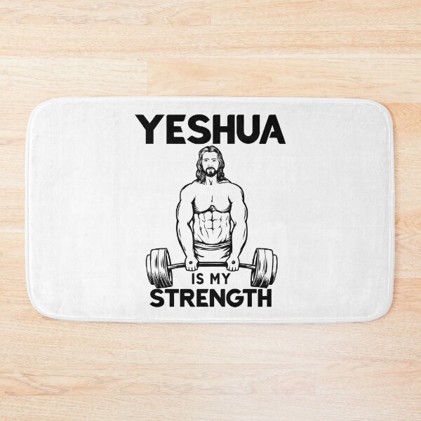 Item preview, Christian Bodybuilding - Jesus Deadlifting - Yeshua Is my Strength designed and sold by ChristlikeMerch.