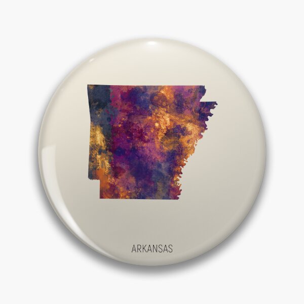 Item preview, Arkansas Watercolor Map designed and sold by ArtPrints.