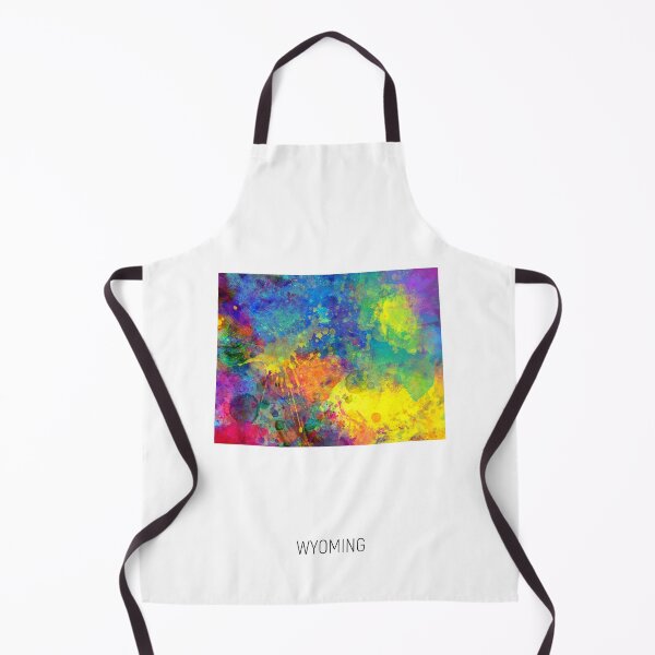 Item preview, Wyoming Watercolor Map designed and sold by ArtPrints.