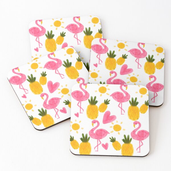 Item preview, Summer Patterns With Flamingos And Pineapples designed and sold by Thepsonthi.