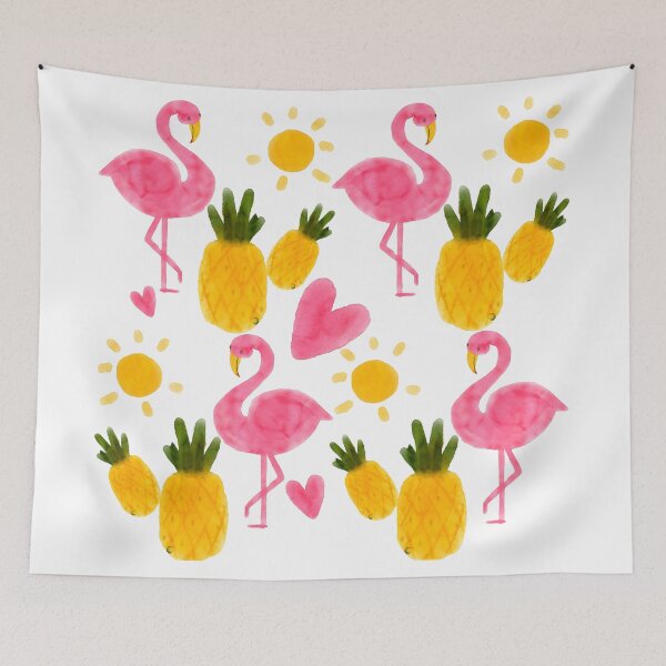 Item preview, Summer Patterns With Flamingos And Pineapples designed and sold by Thepsonthi.