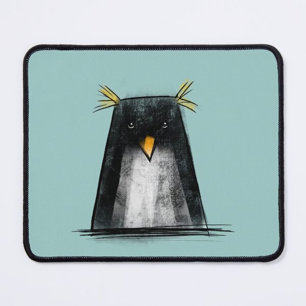 Item preview, Rockhopper Penguin Simple Minimal Textured Cartoon Sketch Illustration designed and sold by Yeomans Cartoons.