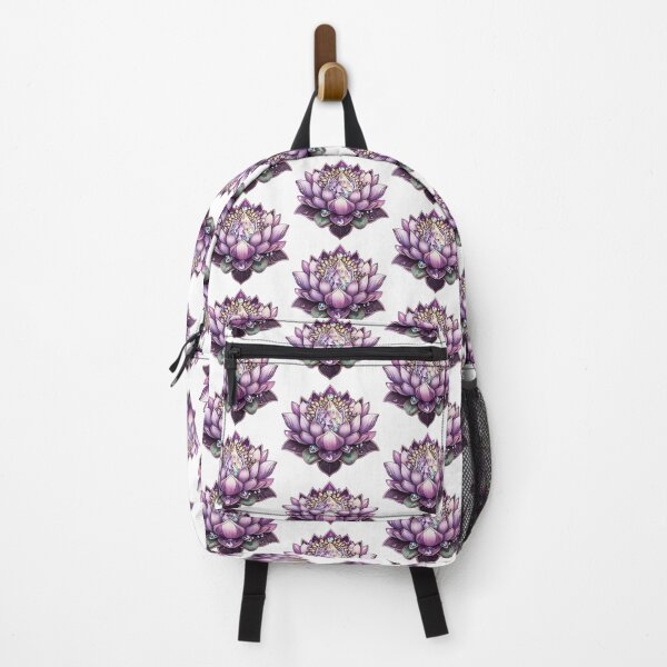 Item preview, Violet lotus with crystals designed and sold by kosmicwoman.