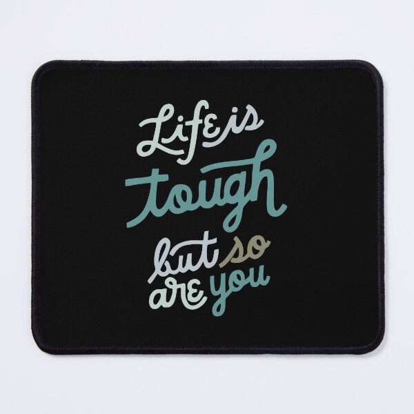 Item preview, life is tough typography design designed and sold by happycloudyin.