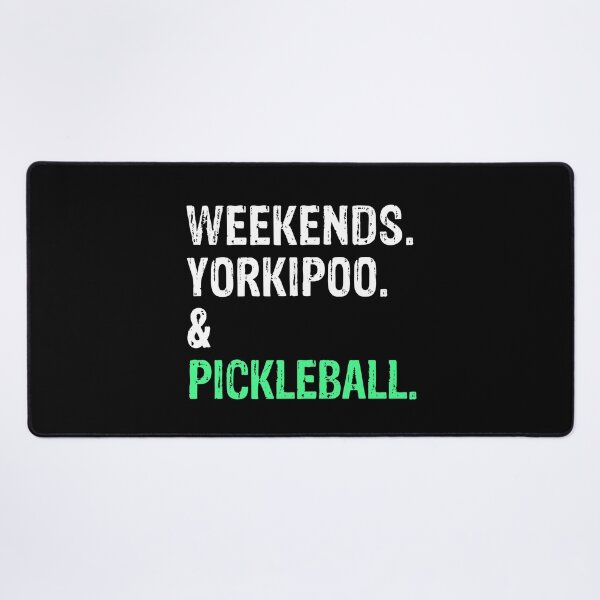 Item preview, Weekends Yorkipoo and Pickleball Funny Dog Gift designed and sold by Guarddogdrive.