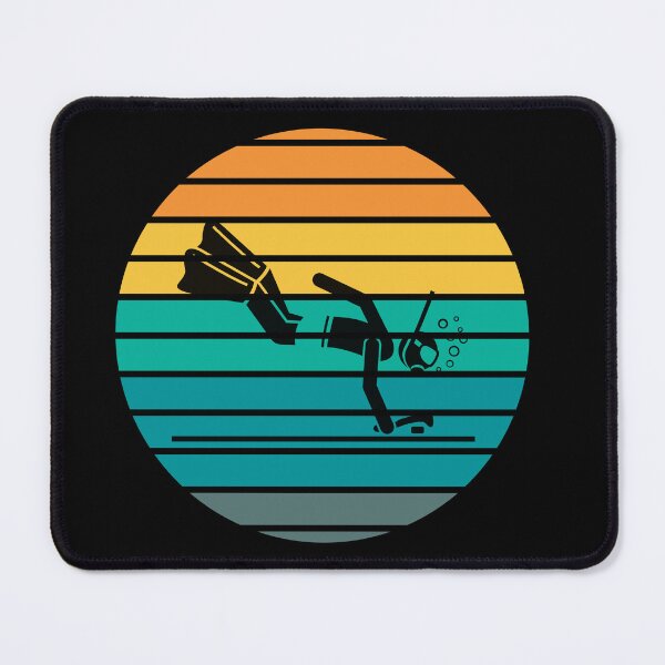 Item preview, Underwater Hockey with retro sunset designed and sold by aliveinmiddle.