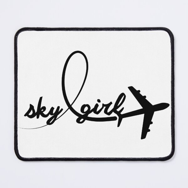 Item preview, sky girl female pilot flight attendant women in aviation cabin crew flight crew skygirl designed and sold by AviationArtists.