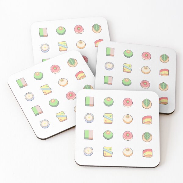 Item preview, Wagashi Pixel Art Sticker Set designed and sold by Pixelification.
