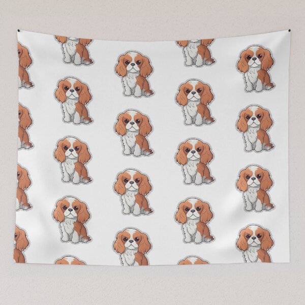 Item preview, Kawaii Cavalier King Charles Spaniel designed and sold by Kingkachurro.