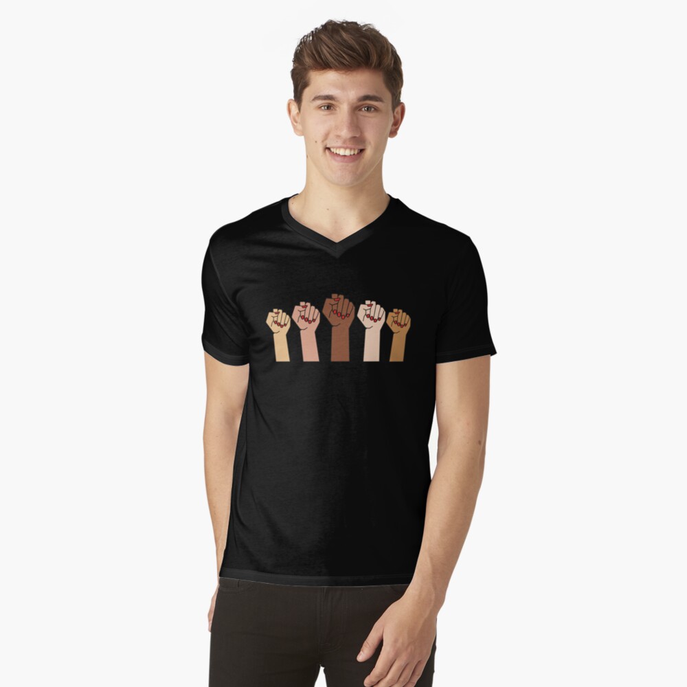 Item preview, V-Neck T-Shirt designed and sold by mpoweredwomen.
