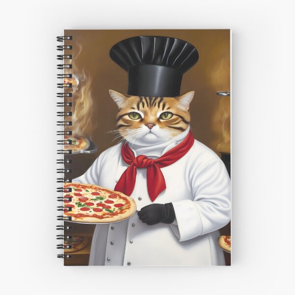 Item preview, Chonky Cat as a Chef Baking Pizzas - Painting designed and sold by Aaron2610.