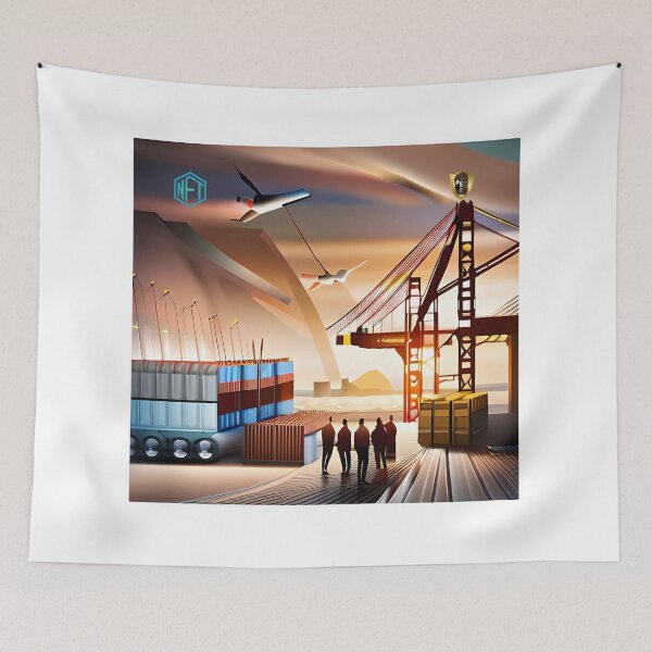 Item preview, Taxing Creativity: AI-Generated Art from Customs Duties designed and sold by LoFaroShop.