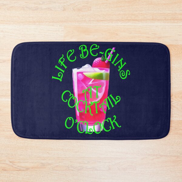 Item preview, Life Be Gins At Cocktail OClock Gin Pun Fun designed and sold by taiche.