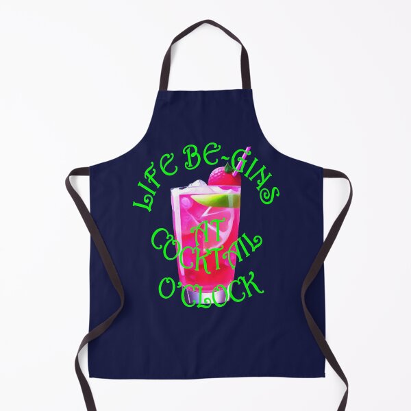 Item preview, Life Be Gins At Cocktail OClock Gin Pun Fun designed and sold by taiche.