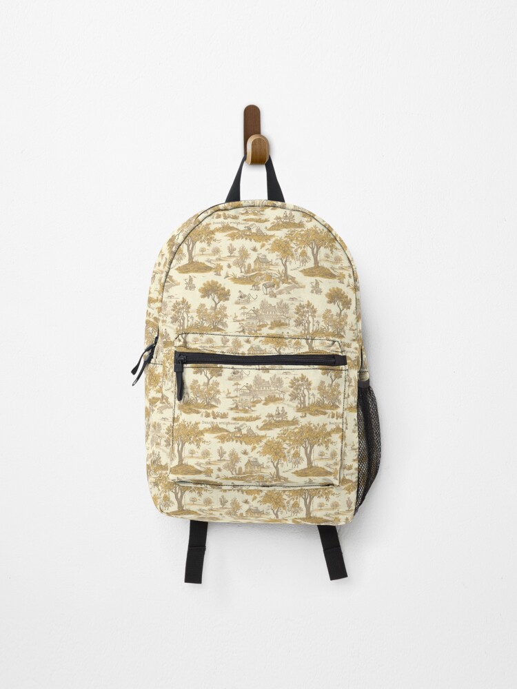 Thumbnail 1 of 3, Backpack, Aquitaine Toile Splendor designed and sold by PixelPatchwork.