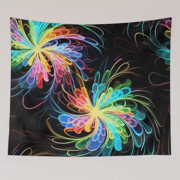Item preview, colorful big light painting pattern - Different pattern size? Email me -  designed and sold by Picture-Art.