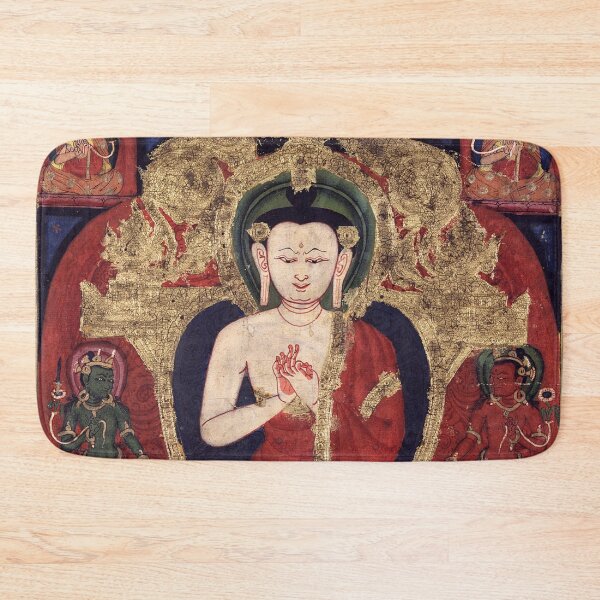 Item preview, Mandala 175 Vairocana Buddha Gold Thangka designed and sold by GuyBlank.