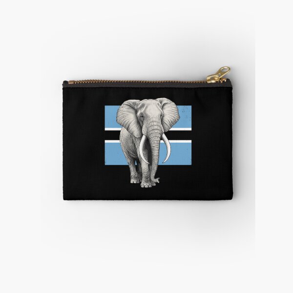 Item preview, Elephant Flag of Botswana designed and sold by NicGrayGraphic.